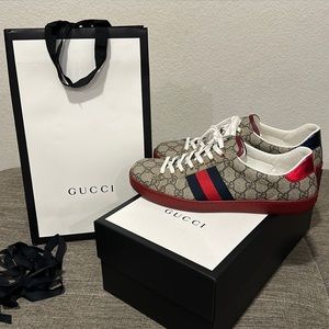 Gucci Men’s Ace Gg Supreme Sneakers - image 1